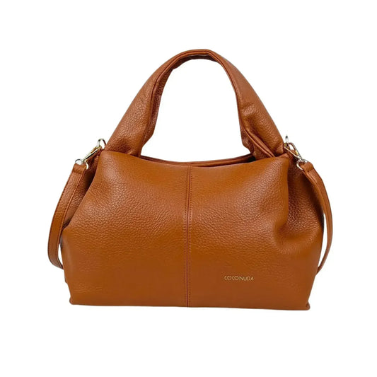 Borsa Hobo Brown Pebbled Coconuda in Pelle - borsa pelle conciata