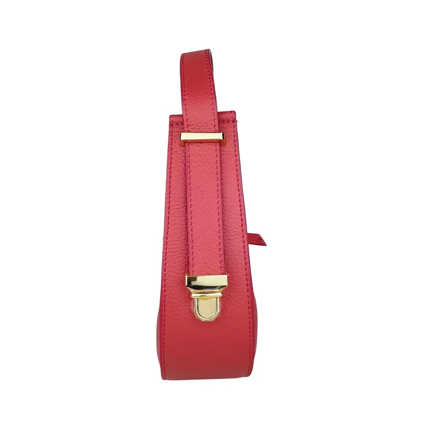 Borsa Hobo Donna Elite in Vera Pelle - borsa pelle rossa