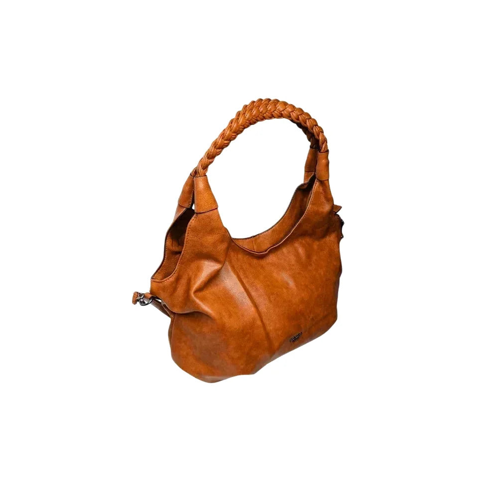 Borsa Hobo Shopping Bag in Pelle Cuoio - borsa hobo pelle