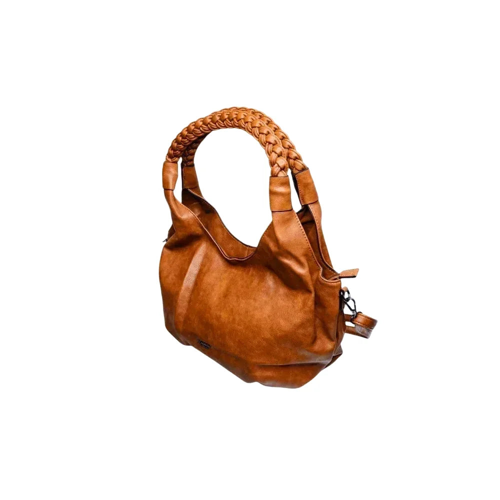 Borsa Hobo Shopping Bag in Pelle Cuoio - borsa hobo pelle