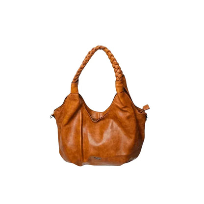 Borsa Hobo Shopping Bag in Pelle Cuoio - borsa hobo pelle