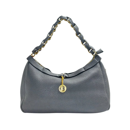 Borsa in pelle con tracolla a catena Kara Knotted Strap - borsa hobo