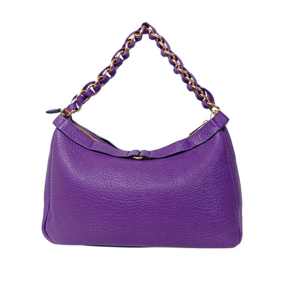 Borsa in pelle con tracolla a catena Kara Knotted Strap - borsa hobo