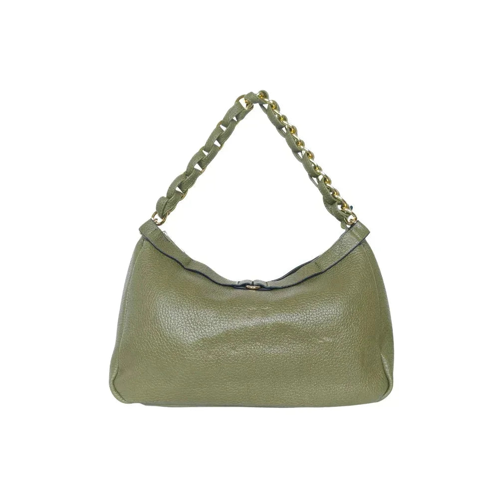 Borsa in pelle con tracolla a catena Kara Knotted Strap - borsa hobo