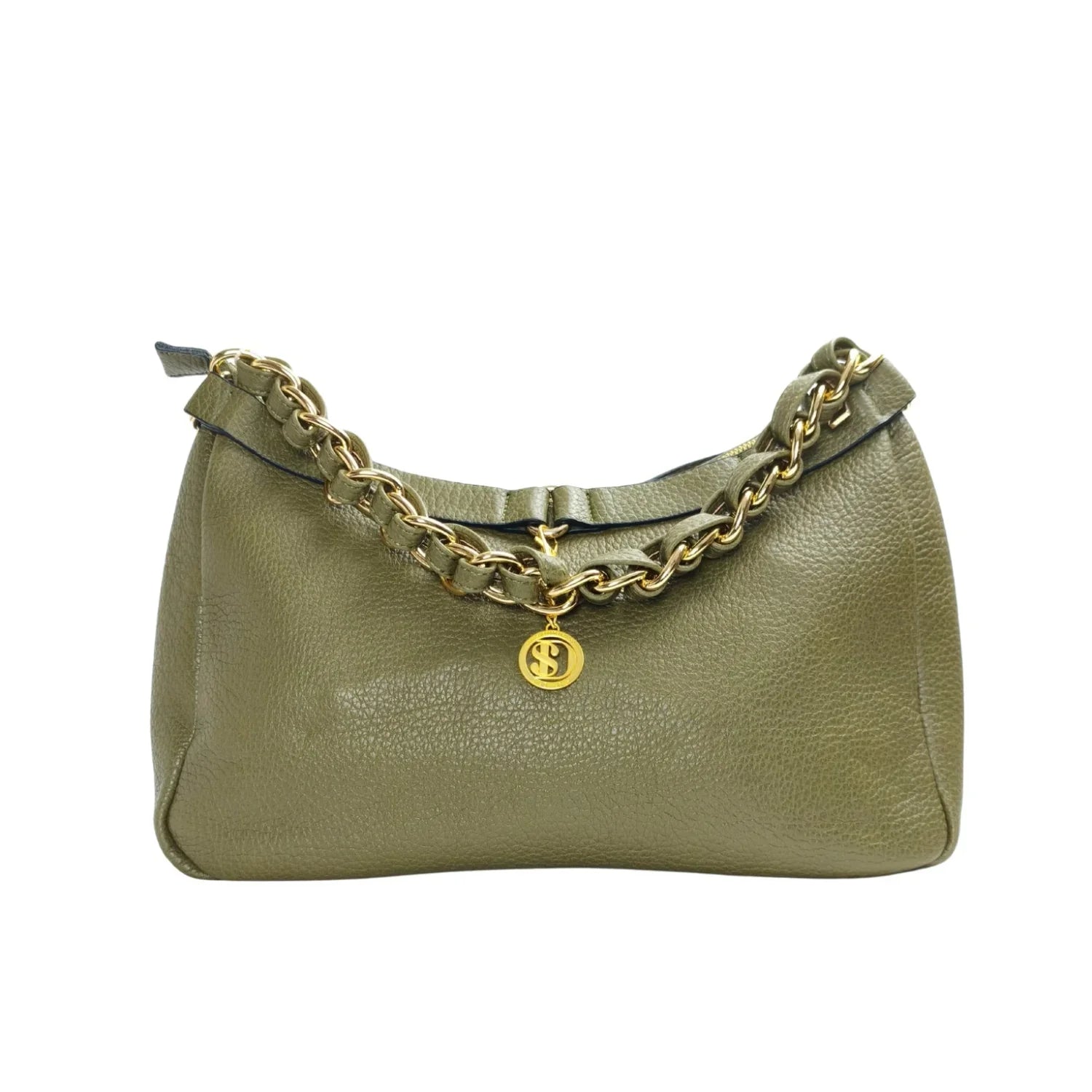 Borsa in pelle con tracolla a catena Kara Knotted Strap - borsa hobo