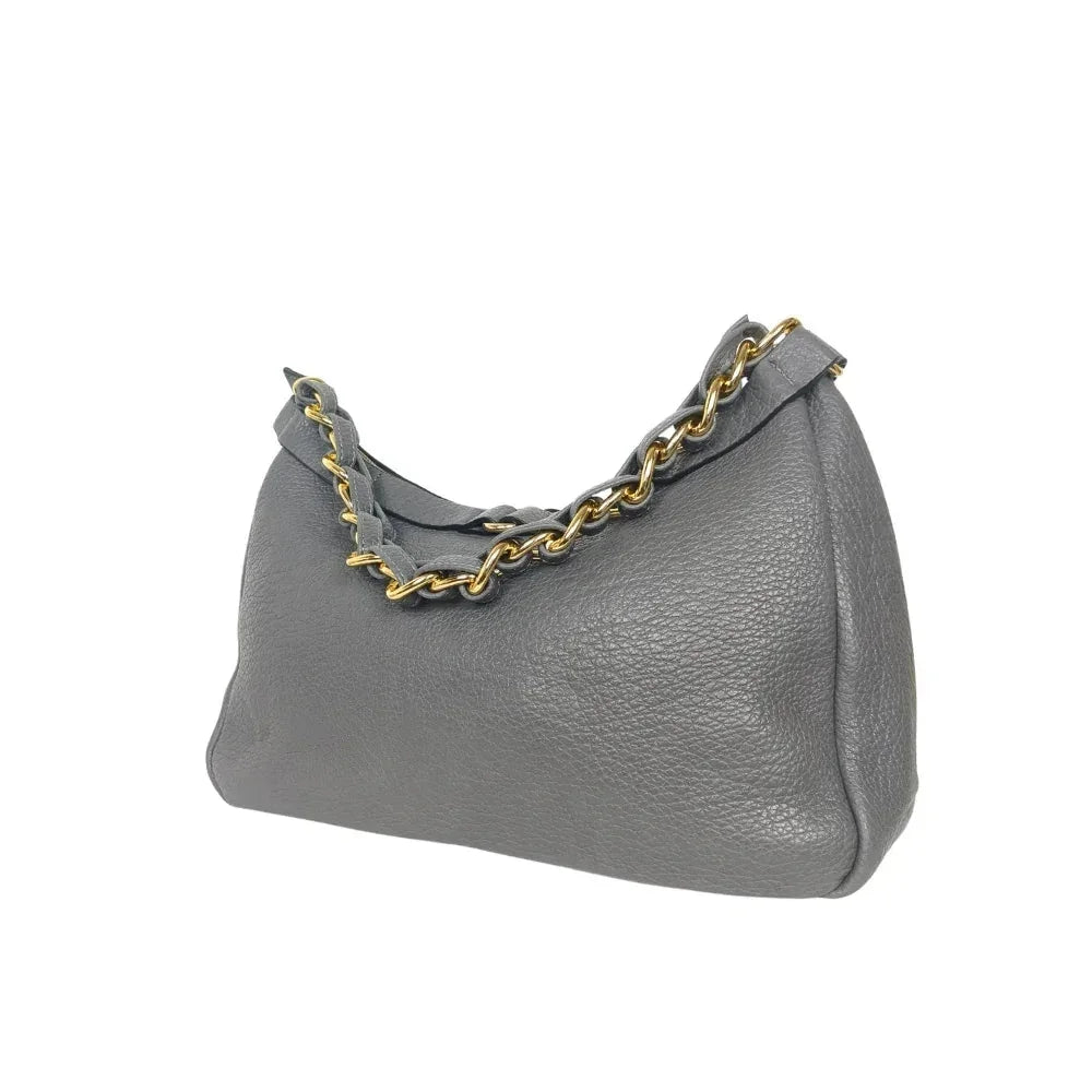 Borsa in pelle con tracolla a catena Kara Knotted Strap - borsa hobo