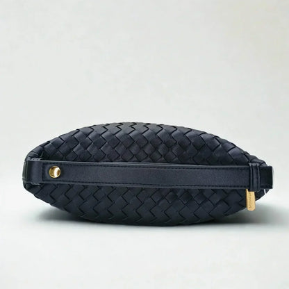 Borsa in pelle intrecciata Coconuda con manico - clutch