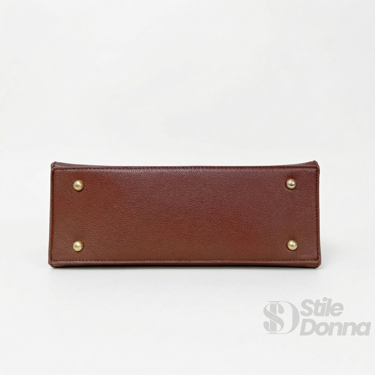 Borsa In Pelle PU Chiusura Quadrifoglio Metallo Oro Interno Microfibra Antistrappo by Stile Donna Bags