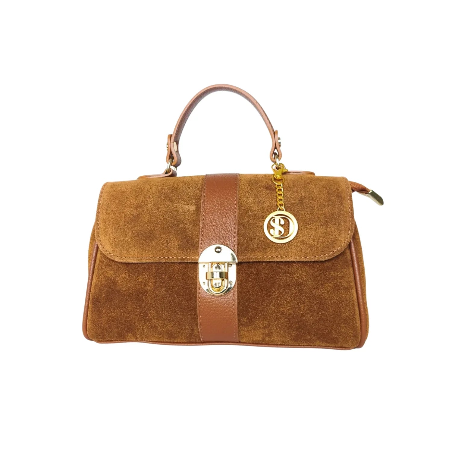 Borsa in Pelle Scamosciata Venezia - borsa camoscio beige