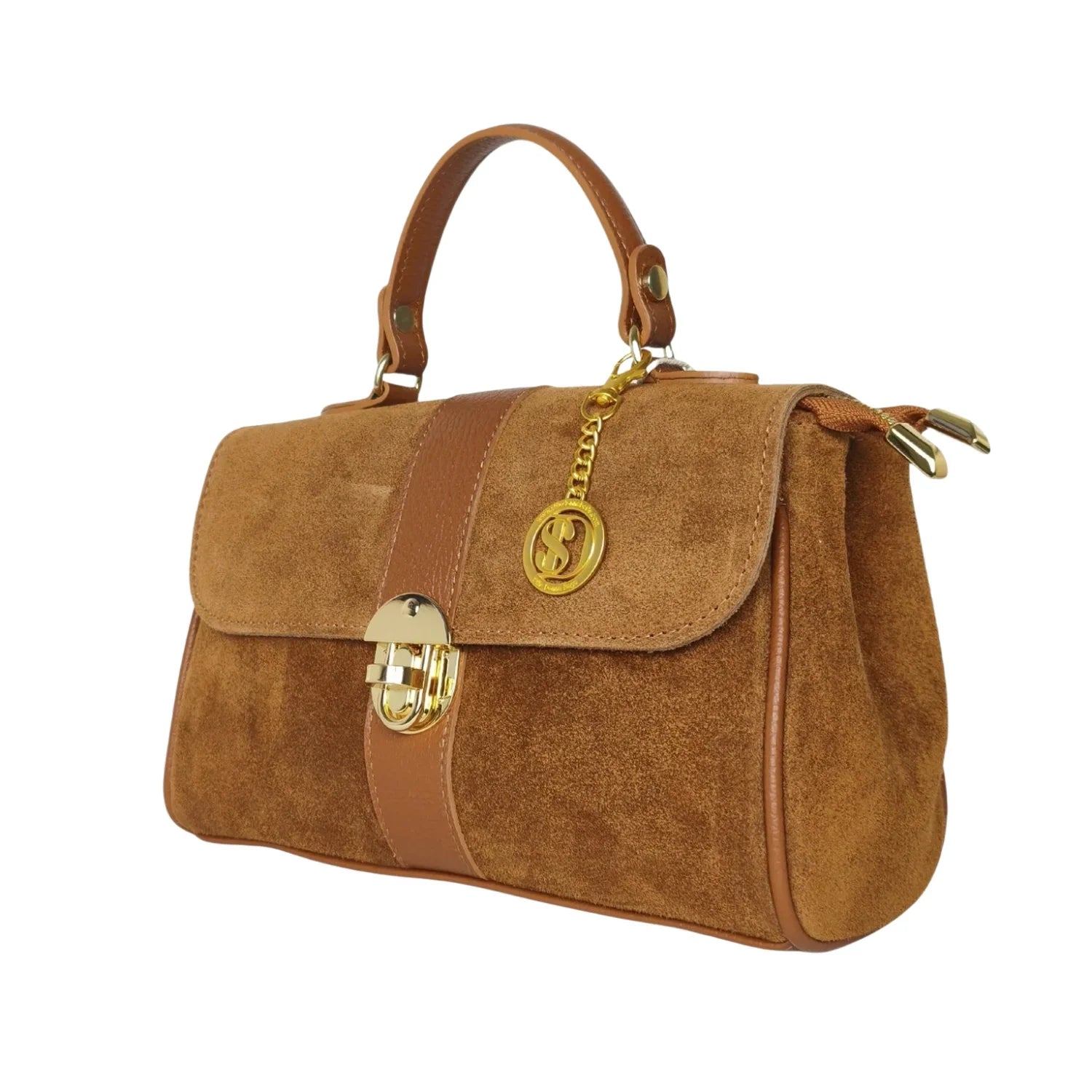 Borsa in Pelle Scamosciata Venezia - borsa camoscio beige