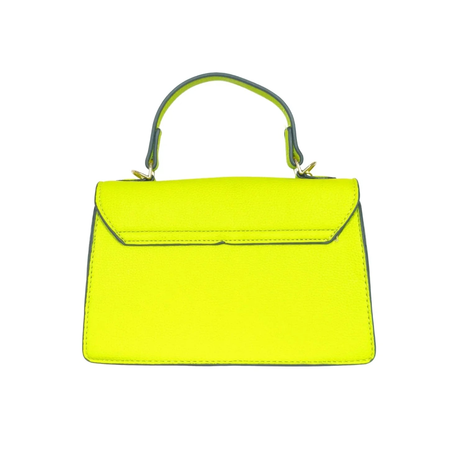 Borsa Mini Elegante in Pelle Verde da Donna - borsa gialla neon