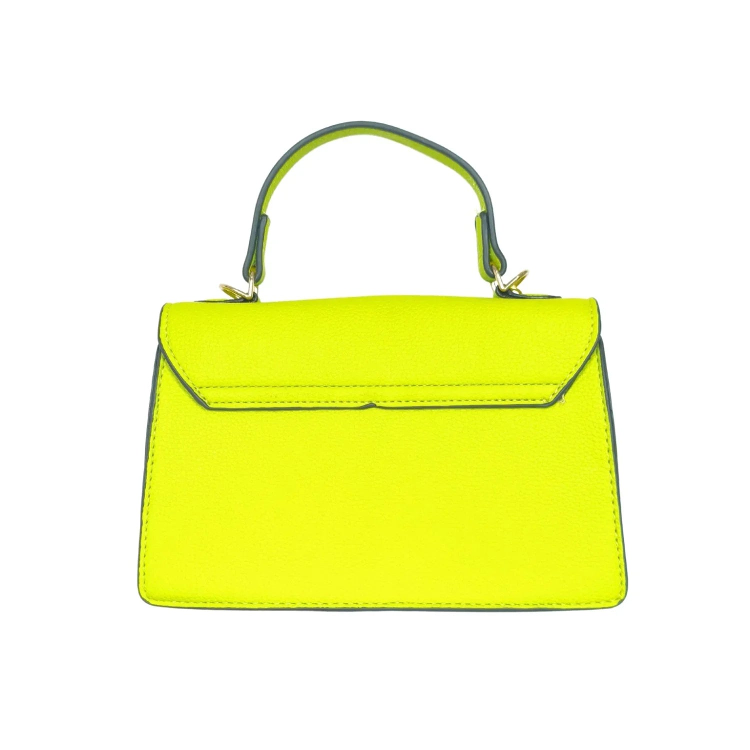 Borsa Mini Elegante in Pelle Verde da Donna - borsa gialla neon