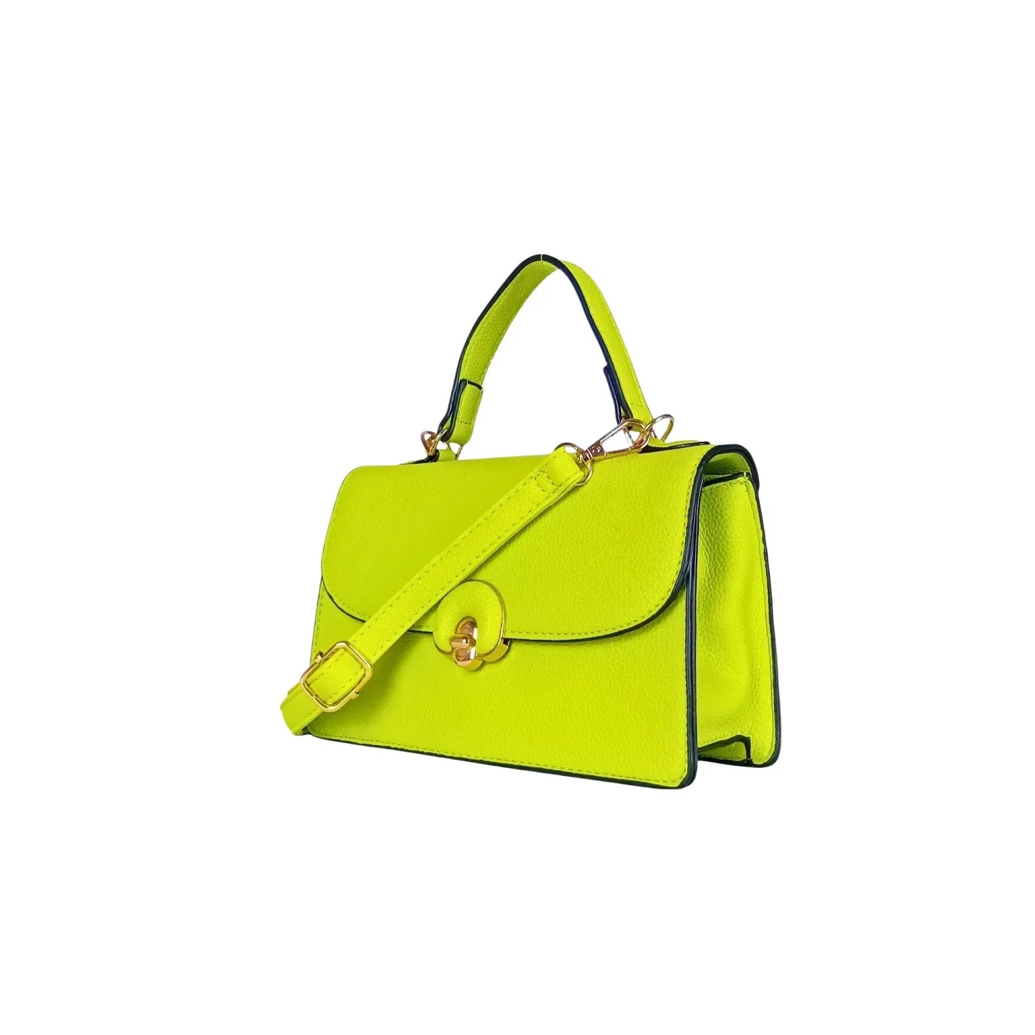 Borsa Mini Elegante in Pelle Verde da Donna - borsa verde lime