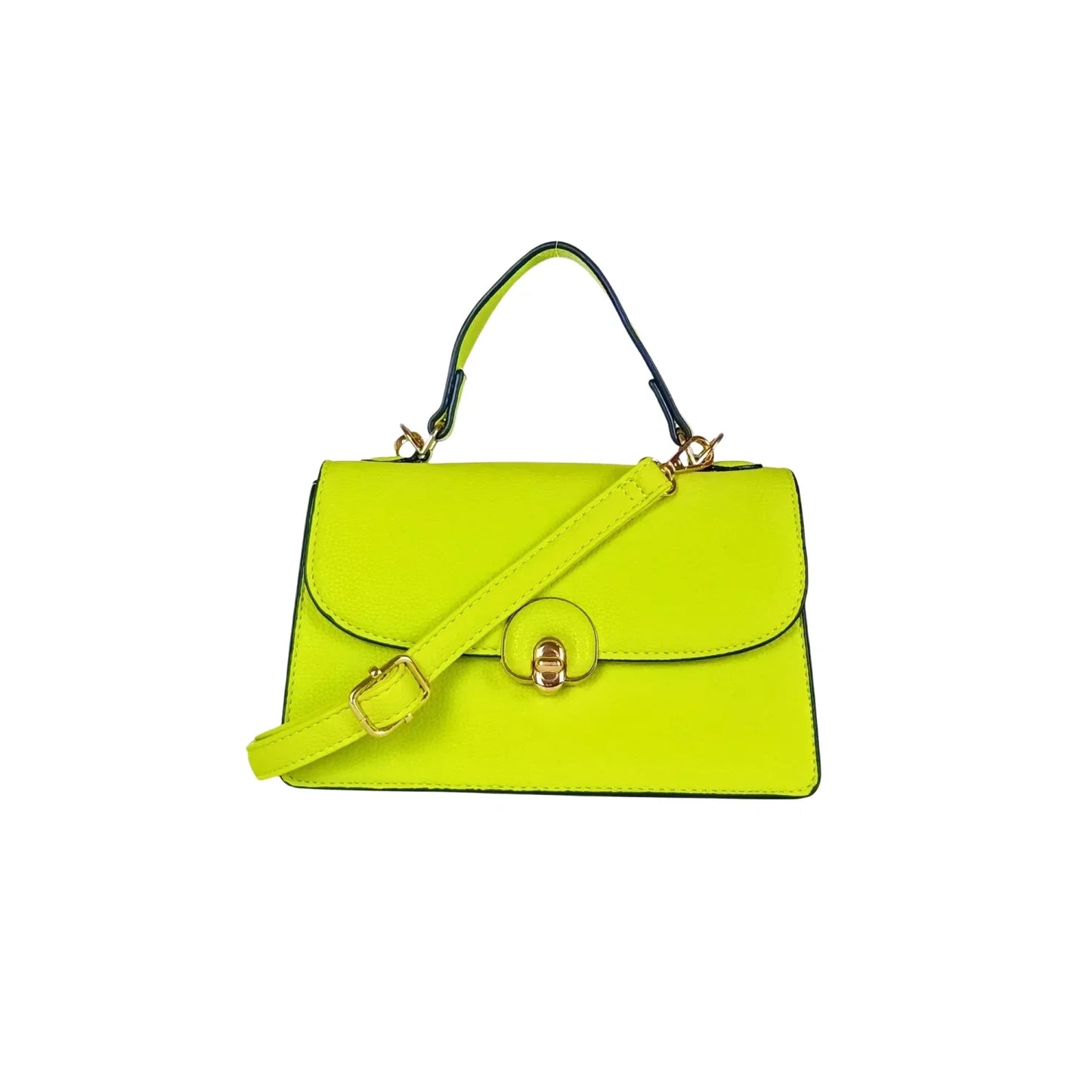 Borsa Mini Elegante in Pelle Verde da Donna - borsa verde neon