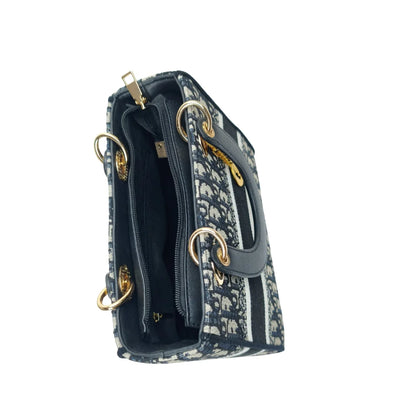 Borsa Satchel Dior Grande Capacità in Pelle Nera - borsa tracolla canvas