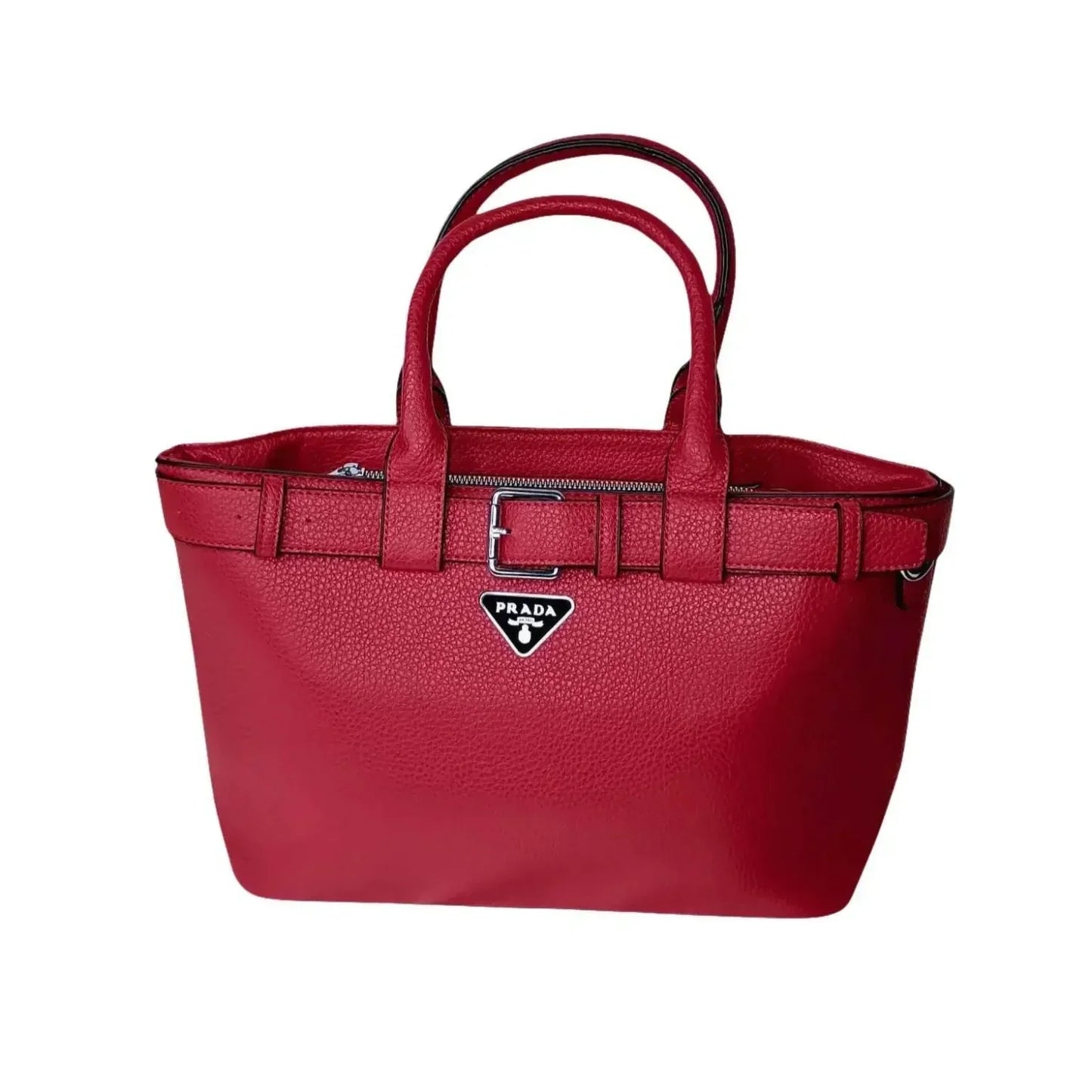 Borsa Shopper Bag in Pelle Rossa Prada - borsa prada rossa