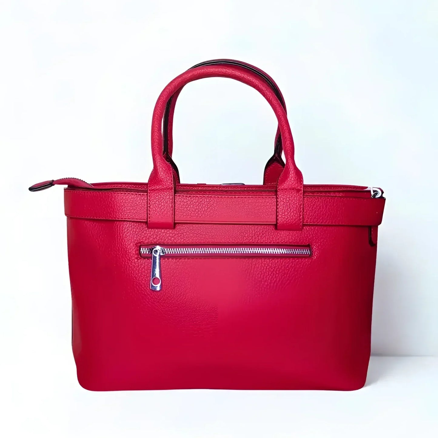 Borsa Shopper Bag in Pelle Rossa Prada - borsa tote pelle