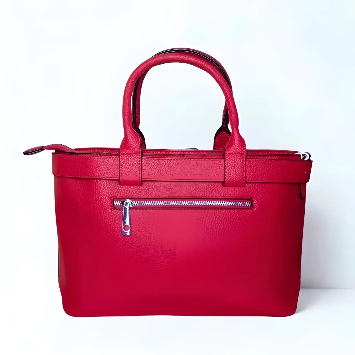 Borsa Shopper Bag in Pelle Rossa Prada - borsa tote pelle