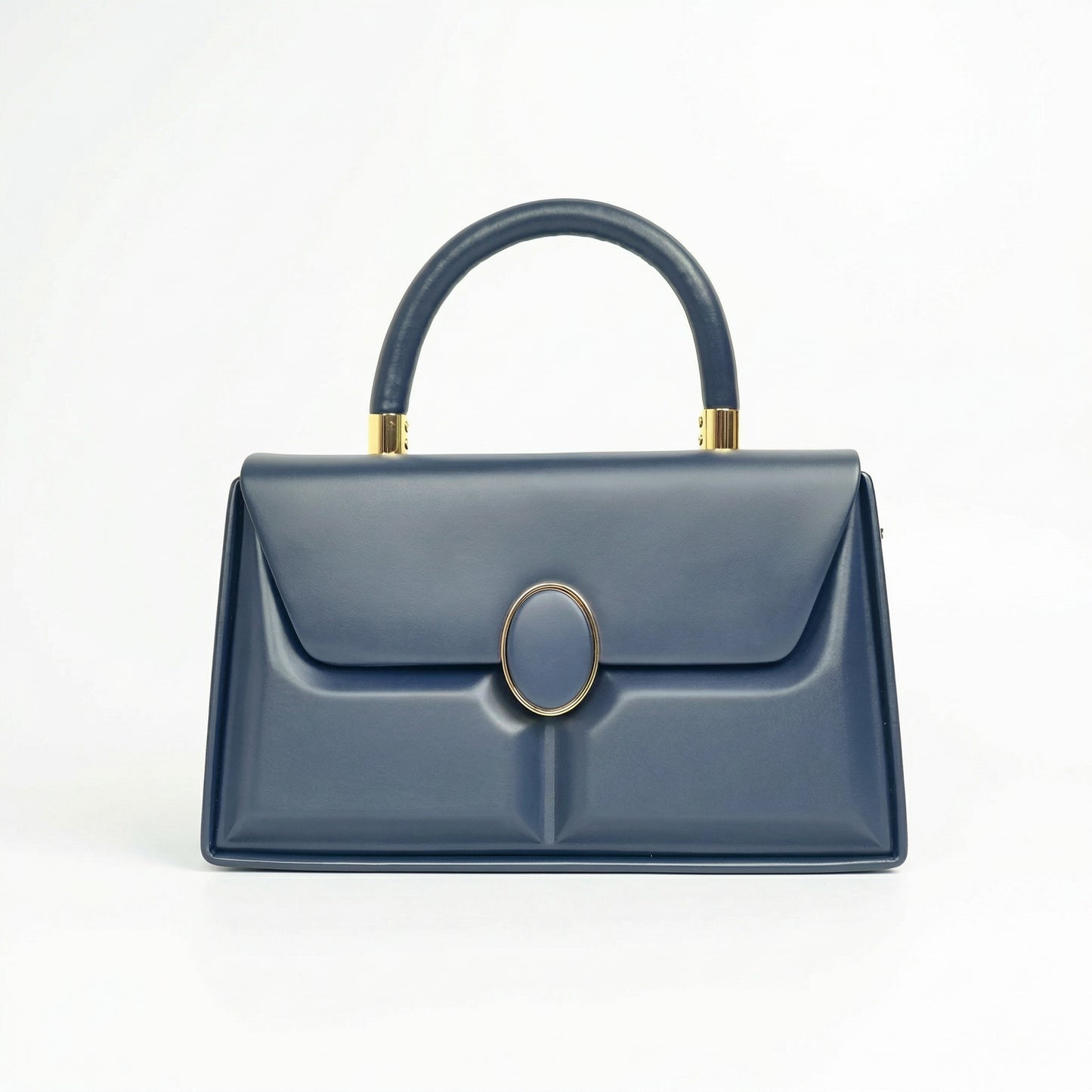 Borsa Strutturata Classica Con Hardware Oro In Ecopelle Di Qualità Con Chiusura Magnetica by Stile Donna Bags