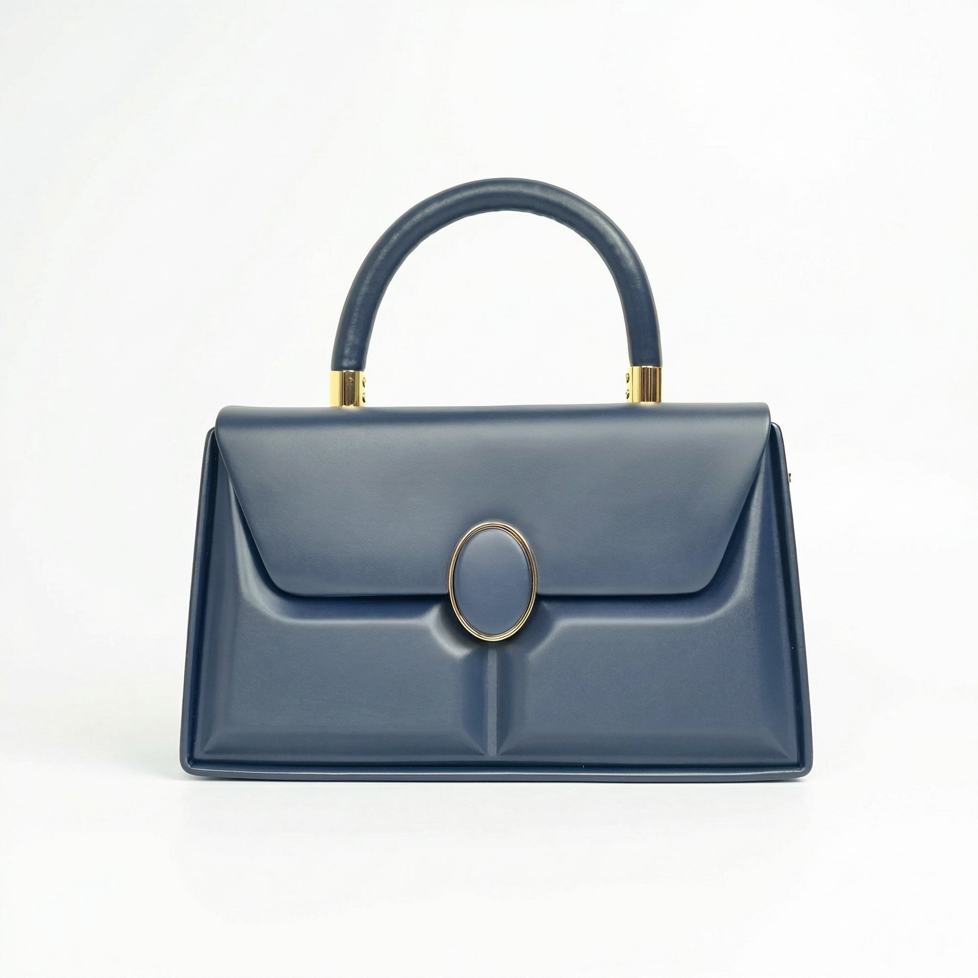 Borsa Strutturata Classica Con Hardware Oro In Ecopelle Di Qualità Con Chiusura Magnetica by Stile Donna Bags