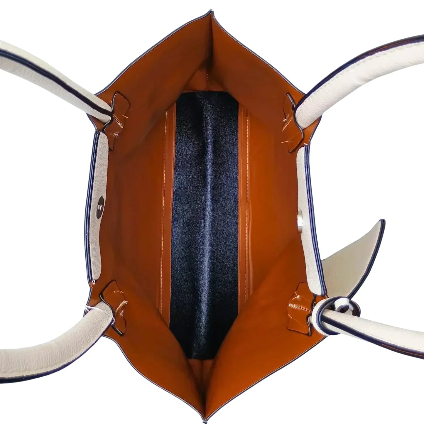 Borsa tote in pelle sintetica con borsa a tracolla inclusa - tonalità