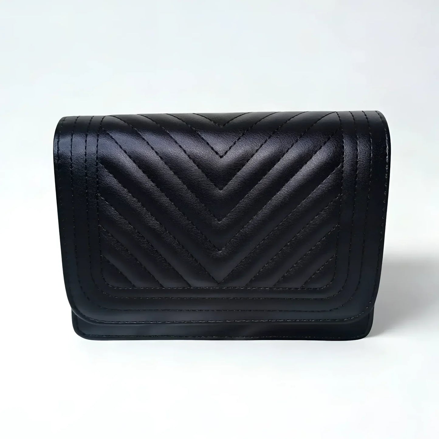 Borsa trapuntata rosa da donna con design a triangoli - clutch pelle