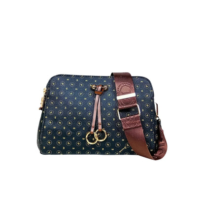 Briciole Borsa a Tracolla da Donna con Monogramma - borsa tracolla blu