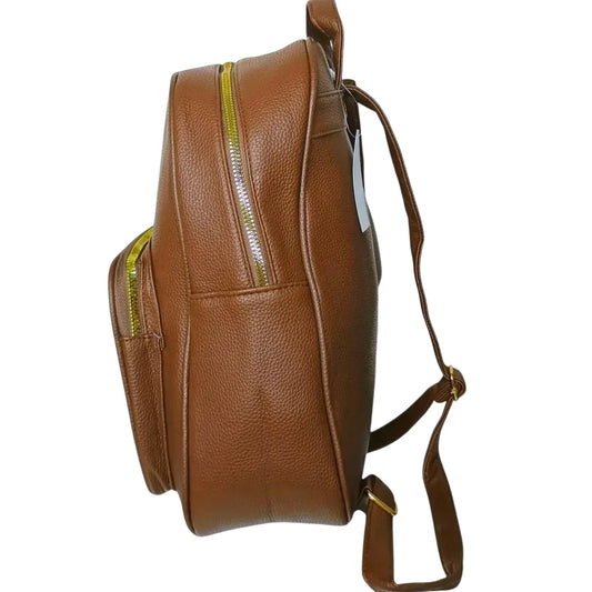Brown Leather Backpack - MS-4659 - Stile Donna Bags