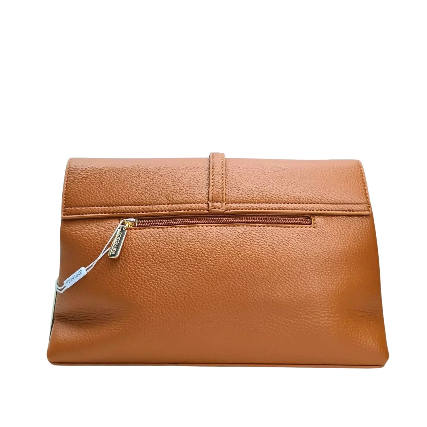 Brown Leather Clutch Bag - MS-9730 - Stile Donna Bags