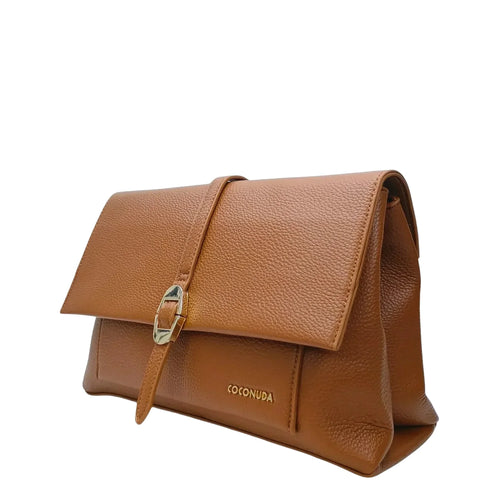Brown Leather Clutch Bag - MS-9730 - Stile Donna Bags