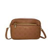 Brown Leather Crossbody Bag - MS-3751 - Stile Donna Bags