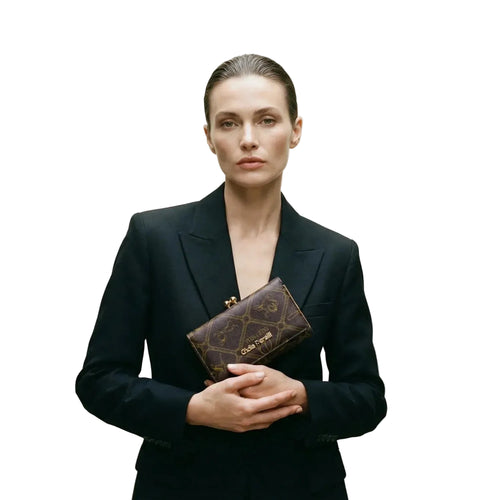 Brown Leather Hand Wallet - MS-1116 - Stile Donna Bags