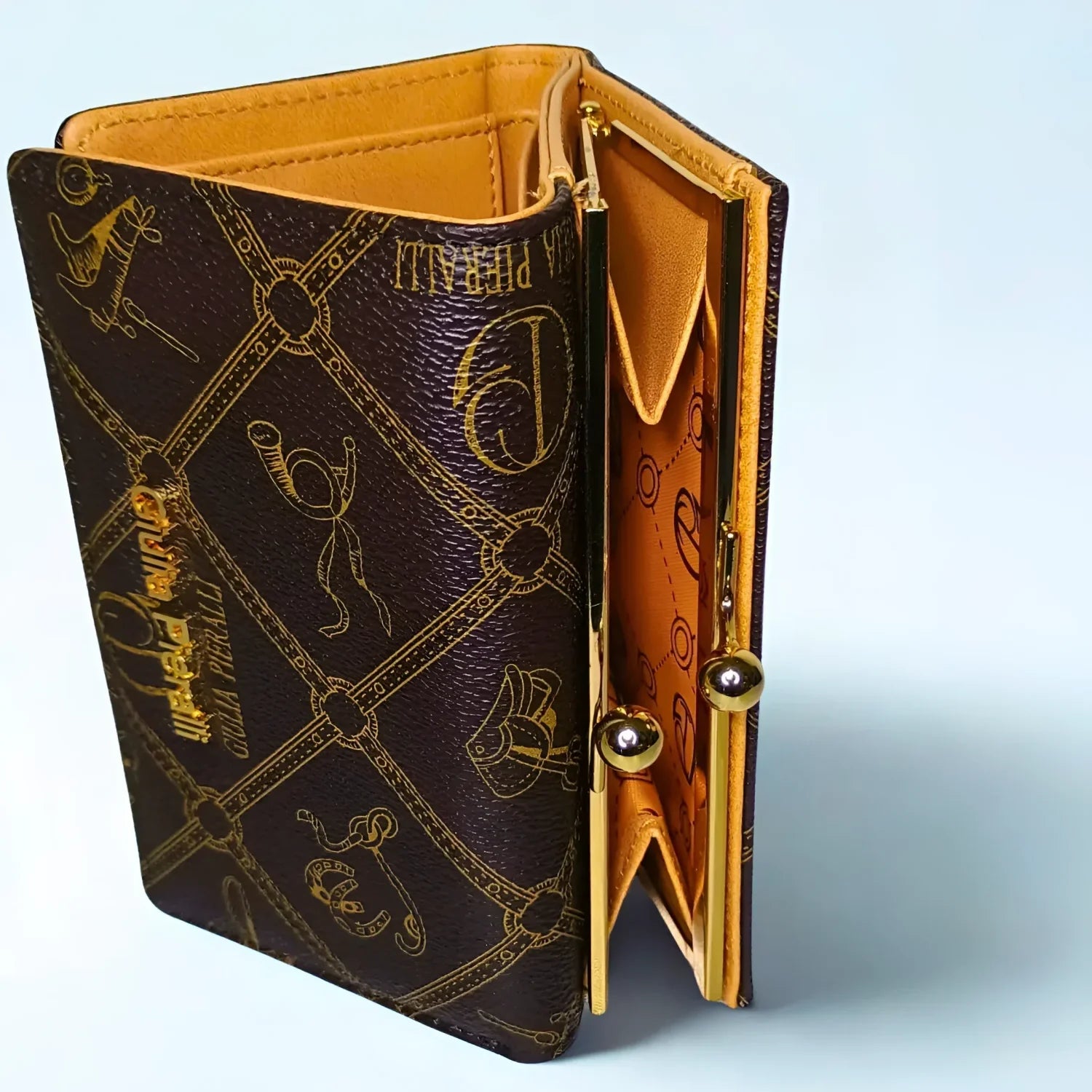 Brown Leather Hand Wallet - MS-1116 - Stile Donna Bags