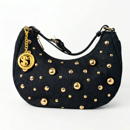 Love Stile Donna in Denim con tracolla removibile by Stile Donna Bags