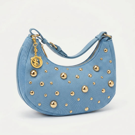 Love Stile Donna in Denim con tracolla removibile by Stile Donna Bags