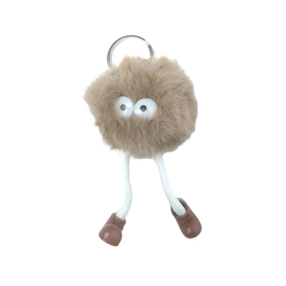 Charm per Borsa Personaggio Pom - portachiavi pompon beige