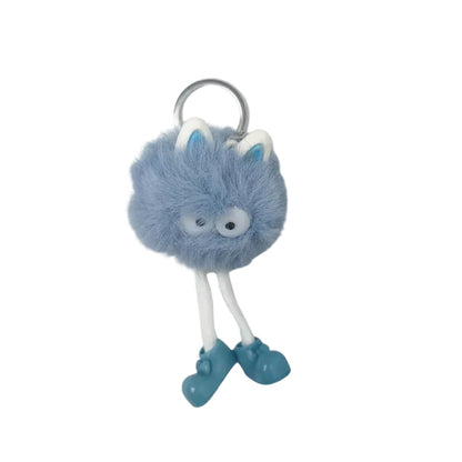 Charm per Borsa Personaggio Pom - portachiavi pompon soffice