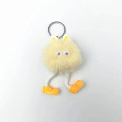 Charm per Borsa Personaggio Pom - portachiavi pompon soffice