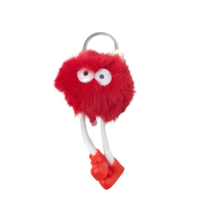 Charm per Borsa Personaggio Pom - portachiavi rosso soffice