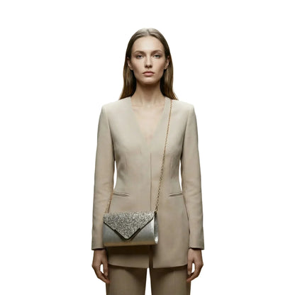 Clutch Bag a Busta Argentata da Sera - clutch sera elegante