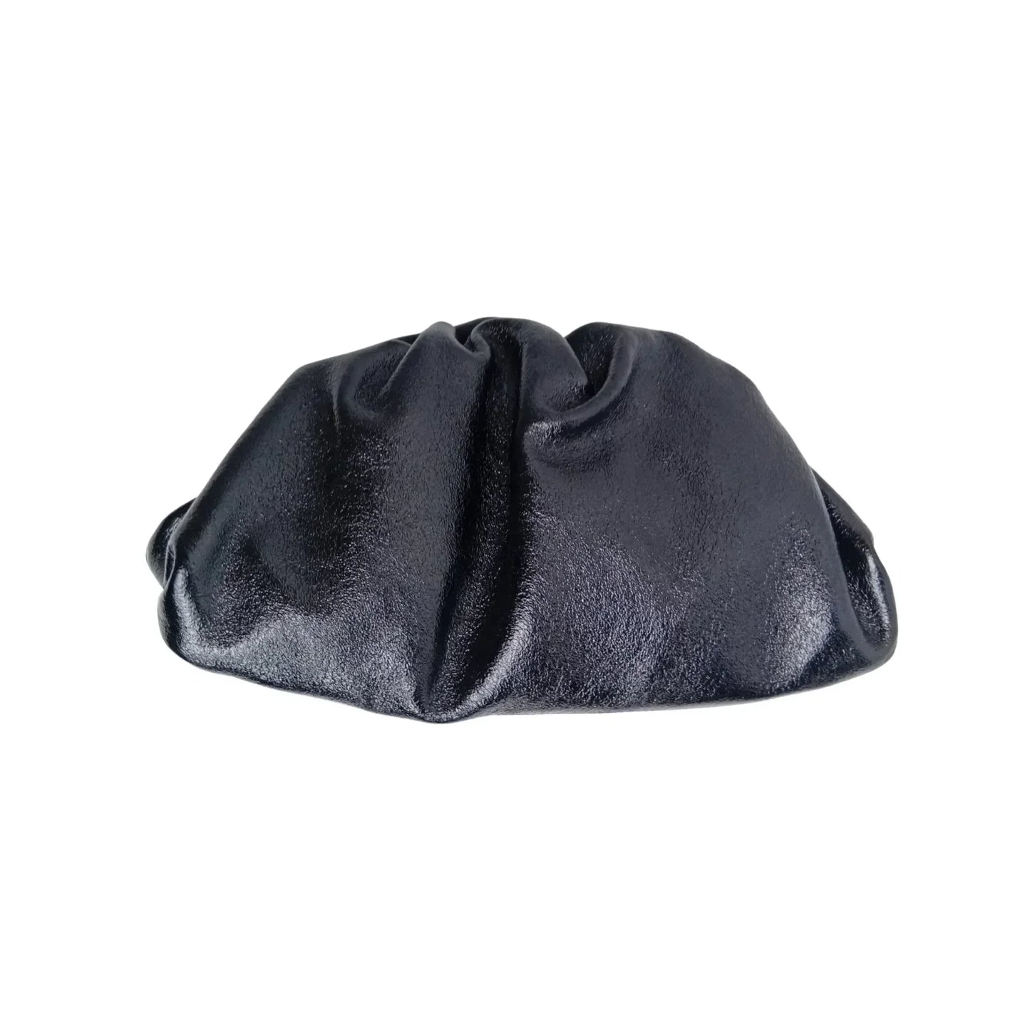 Clutch metallizzata argento in vera pelle - borsa clutch