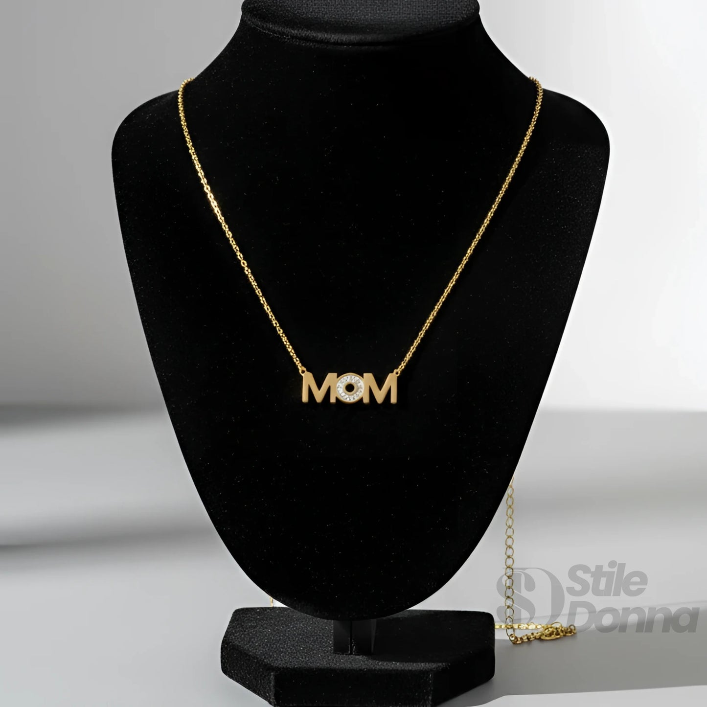 Collana Elegante Mom con Finitura Tono Oro - collana color oro