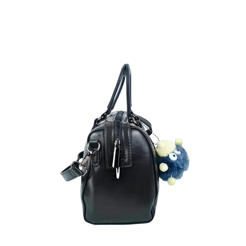 Dark Gray Faux Leather Handbag MS-1283 - Stile Donna Bags