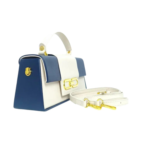 Elegant Handbag with Gold Clasp - Stile Donna Bags