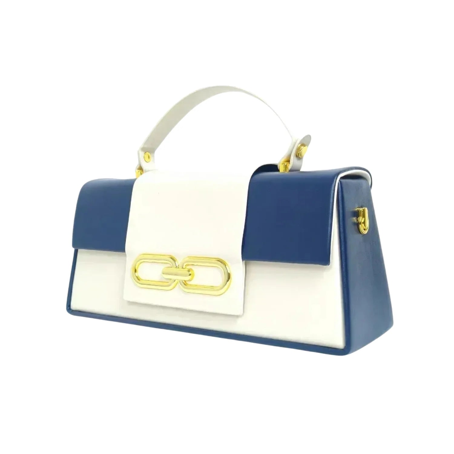 Elegant Handbag with Gold Clasp - Stile Donna Bags