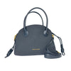 Enrico Coveri Handbag Set with Drawstring Pouch - Black - dark gray textured
