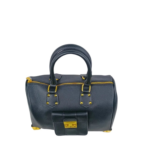 Enrico Doctor Bag - Black Leather MS-4449 - Stile Donna Bags