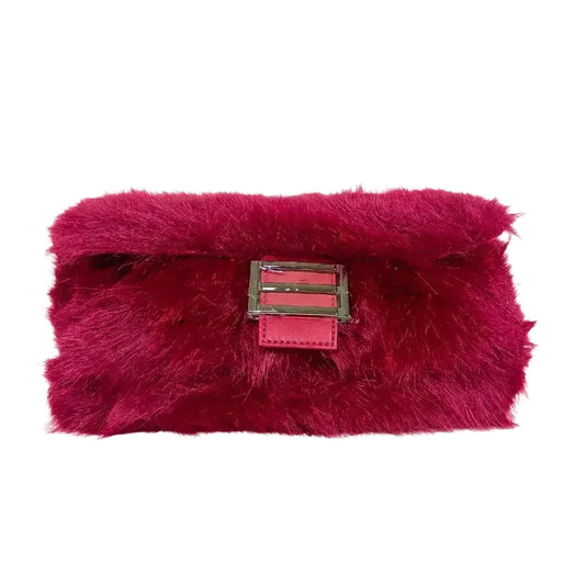Fur handbag with leather handle MS-6440 - Stile Donna Bags