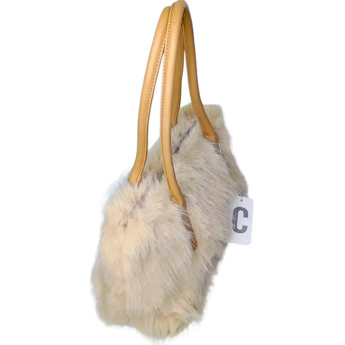 Fur Leather Handbag - MS-7158 - Stile Donna Bags