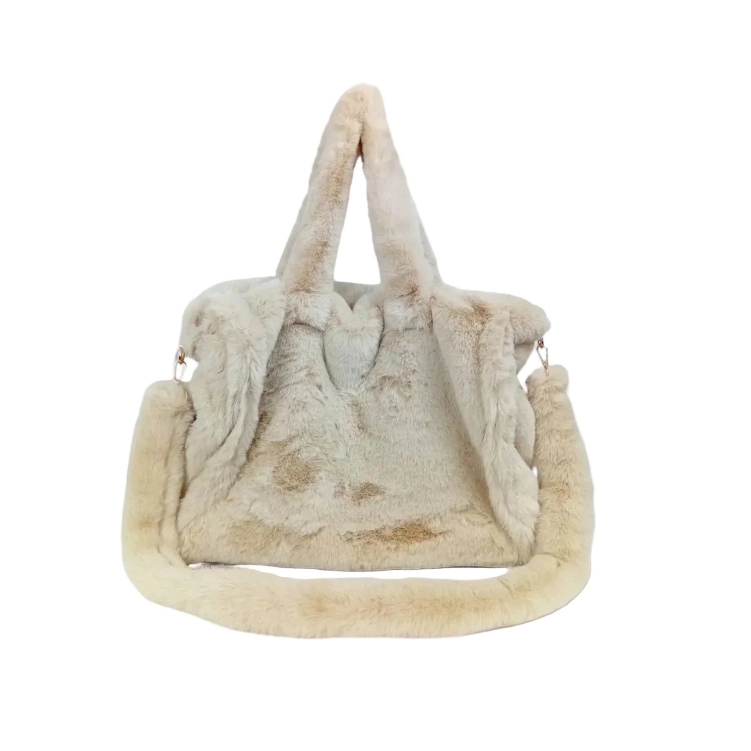 Fuzzy faux-fur tote bag MS-0700 - Stile Donna Bags